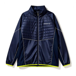 Porsche Drivers Selection Padded Windbreaker Jacket Blue Waterproof Large Mens